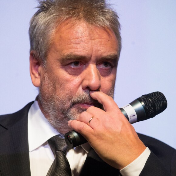 Luc Besson lors de la première de "Valerian et la Cité des Mille Planètes" à Moscou, le 27 juillet 2017.2
