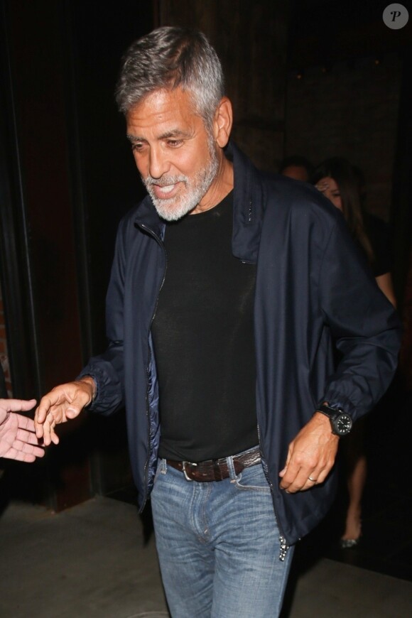 George Clooney est allé dîner au restaurant TAO à Hollywood le 8 juin 2018.