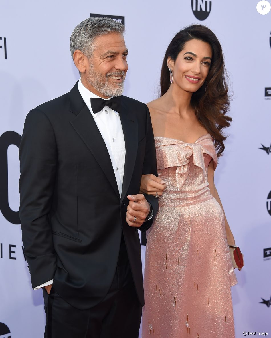 George Clooney et sa femme Amal Clooney - People à la soirée annuelle &quot;AFI Life Achievement Award&quot; à Los Angeles. Le 7 juin 2018 © Lisa O&#039;Connor / Zuma Press / Bestimage
