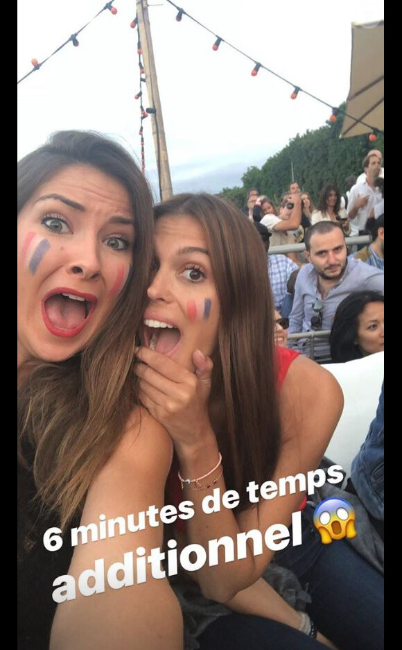 Iris Mittenaere à Paris pour regarder la demi-finale de la Coupe du monde 2018 - Instagram, 10 juillet 2018