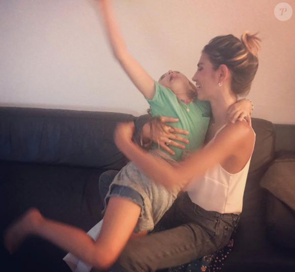 Alexandra Rosenfeld et sa fille Ava sur une photo publiée sur Instagram le 2 septembre 2017