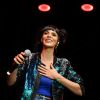 Shy'm durant le concert Star à Juan, au profit de l'association "Enfant Star et Match" dans la pinède Gould d'Antibes Juan-les-Pins le 10 juillet 2018. © Bruno Bebert/Bestimage