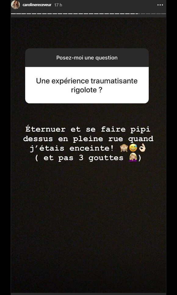 Caroline Receveur répond aux questions des internautes sur Instagram - 12 juillet 2018