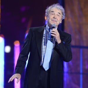 Pierre Perret - 29ème édition du Téléthon 2015 à l'hippodrome de Longchamp à Paris le 5 décembre 2015. © Coadic Guirec / Bestimage