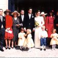  Le prince Michel de Bourbon-Parme et la princesse Maria Pia de Savoie assistaient en 1995 au mairage de Tatiana Gecmen-Waldeck et de Michael Berger-Sandhofer. 