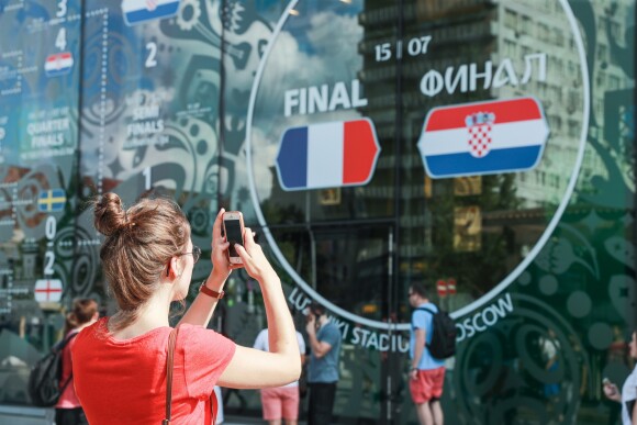 Illustration pour France-Croatie le 13 juillet 2018.
