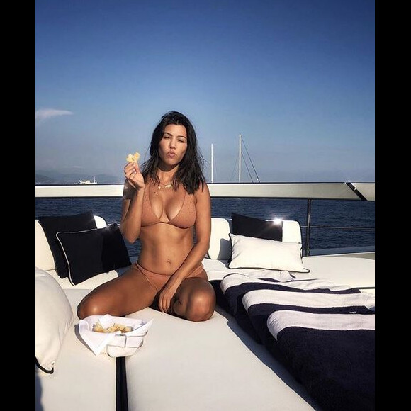 Kourtney Kardashian. Juillet 2018.