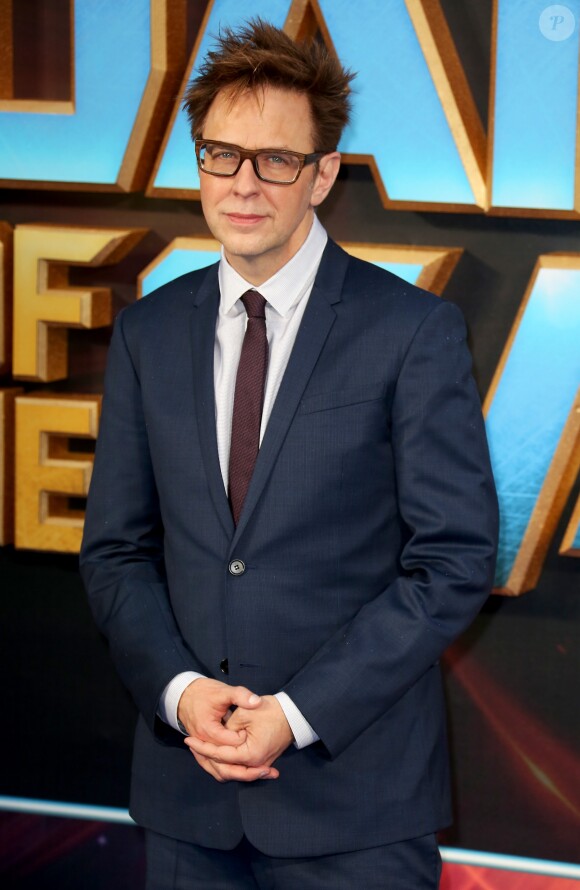 James Gunn lors de la première du film Les Gardiens de la Galaxie Vol. 2 à Londres, le 24 avril 2017.
