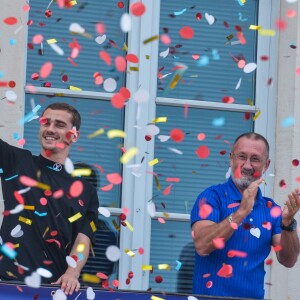 Antoine Griezmann revient dans sa ville natale de Mâcon pour célébrer son titre de champion du monde le 20 juillet 2018.