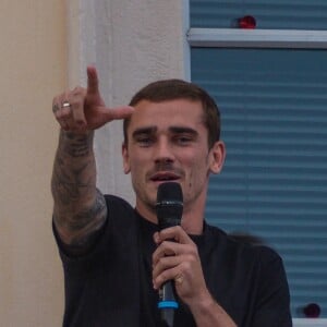 Antoine Griezmann revient dans sa ville natale de Mâcon pour célébrer son titre de champion du monde le 20 juillet 2018.