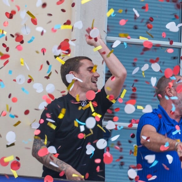 Antoine Griezmann revient dans sa ville natale de Mâcon pour célébrer son titre de champion du monde le 20 juillet 2018.