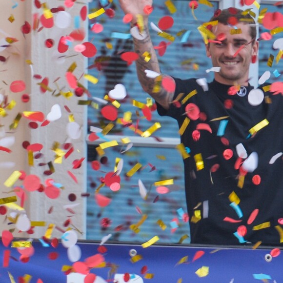 Antoine Griezmann revient dans sa ville natale de Mâcon pour célébrer son titre de champion du monde le 20 juillet 2018.