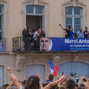 Antoine Griezmann revient dans sa ville natale de Mâcon pour célébrer son titre de champion du monde le 20 juillet 2018.