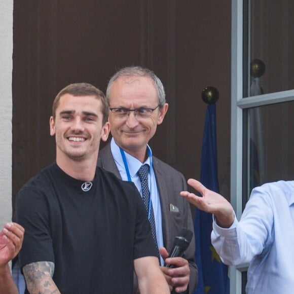 Antoine Griezmann revient dans sa ville natale de Mâcon pour célébrer son titre de champion du monde le 20 juillet 2018.