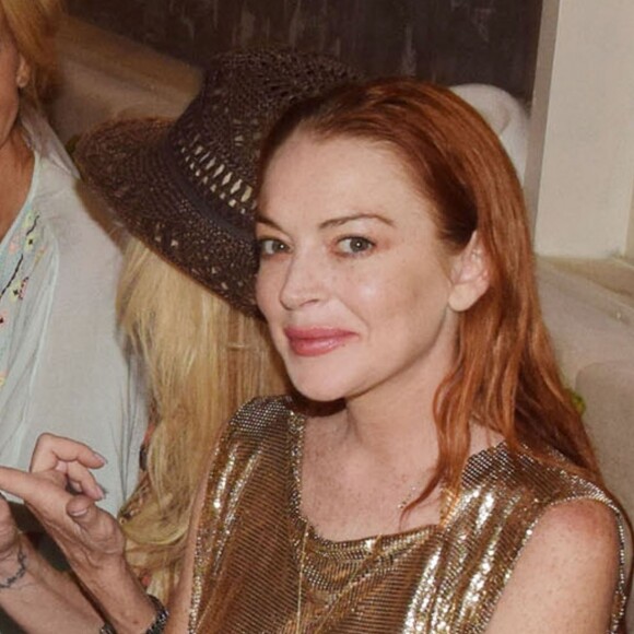Exclusif - Lindsay Lohan fête son 32ème anniversaire avec famille et amis à Mykonos. Grèce, le 2 juillet 2018.