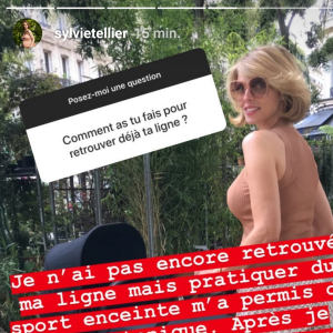 Sylvie Tellier révèle ses astuces pour récupérer la ligne après son accouchement - Instagram, 22 juillet 2018