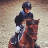 Luna fait de l'équitation - Instagram de Jérôme Bertin, 13 janvier 2014
