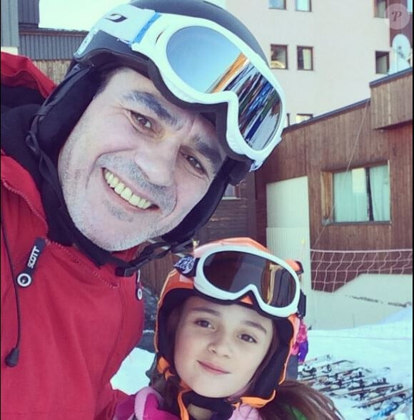 Jérôme Bertin et sa fille au ski - Instagram, 22 décembre 2014