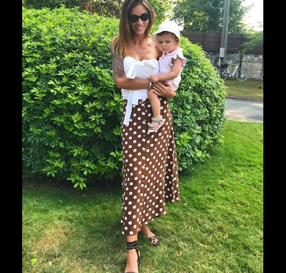 Julia Paredes et sa fille Luna - Instagram, 14 juillet 2018