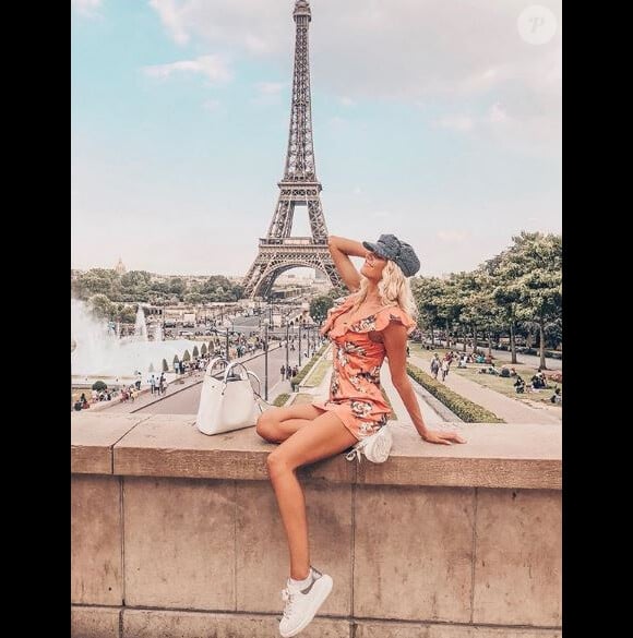 Gerda, la nouvelle petite amie d'Adrien Laurent, joue les touristes à Paris - Instagram, 23 juillet 2018