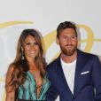 Lionel Messi et sa femme Antonella Roccuzzo - Soirée post-mariage du joueur du footballeur Cesc Fabregas et Daniella Semaan à Ibiza en Espagne le 24 juillet 2018.