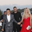 Pedro Rodriguez et sa femme Carolina Martin - Soirée post-mariage du joueur du footballeur Cesc Fabregas et Daniella Semaan à Ibiza en Espagne le 24 juillet 2018.