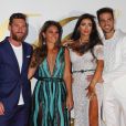 Lionel Messi et sa femme Antonella Roccuzzo, Cesc Fabregas et Daniella Semaan - Soirée post-mariage du joueur du footballeur Cesc Fabregas et Daniella Semaan à Ibiza en Espagne le 24 juillet 2018.