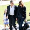 Nicolas Sarkozy, Carla Bruni et leur fille Giulia à la sortie ont visité le musée de l'Acropole à Athènes. Le 24 octobre 2017 © Aristidis Vafeiadakis / Zuma Press / Bestimage