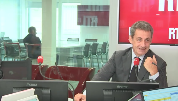 Nicolas Sarkozy convié par Stéphane Boudsocq dans son émission "Les Essentiels" sur RTL, samedi 21 juillet 2018.