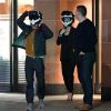 Exclusif - Orlando Bloom et sa compagne Katy Perry partent en moto après avoir diner en amoureux dans le quartier de Mayfair à Londres, le 25 mai 2018