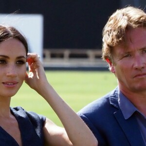 Meghan Markle, la Duchesse de Sussex au Royal Berkshire Polo Cup où le Duc participe aujourd'hui à la Coupe ISP Hanz de Sentebale à Windsor au Royaume-Uni le 26 janvier 2018