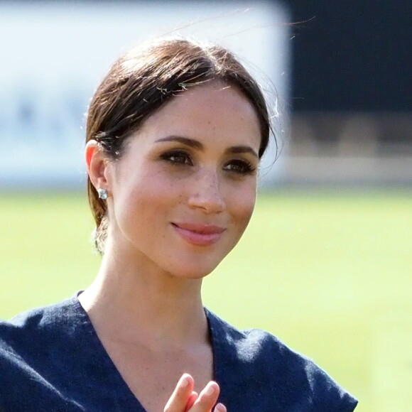 Meghan Markle, la Duchesse de Sussex au Royal Berkshire Polo Cup où le Duc participe aujourd'hui à la Coupe ISP Hanz de Sentebale à Windsor au Royaume-Uni le 26 janvier 2018