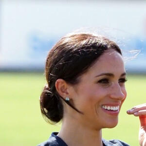 Meghan Markle, la Duchesse de Sussex au Royal Berkshire Polo Cup où le Duc participe aujourd'hui à la Coupe ISP Hanz de Sentebale à Windsor au Royaume-Uni le 26 janvier 2018