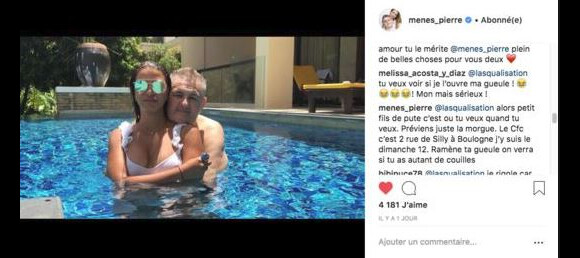 Pierre Ménès insulte un internaute en commentaire - Instagram, 26 juillet 2018