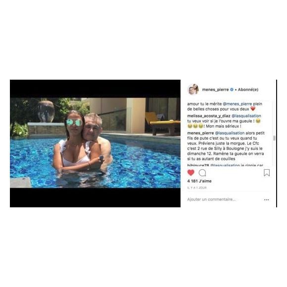 Pierre Ménès insulte un internaute en commentaire - Instagram, 26 juillet 2018