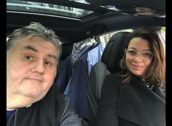 Pierre Ménès et sa femme Melissa Acosta - Instagram, 7 janvier 2018