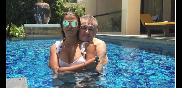 Pierre Ménès et sa femme Melissa Acosta - Instagram, 26 juillet 2018