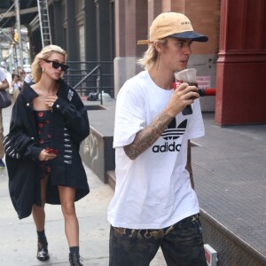 Justin Bieber et sa fiancé Hailey Baldwin en pleine séance de shopping à New York Le 27 juillet 2018