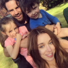 Ben Foden et son épouse Una Healy avec leurs enfants. Juin 2018.