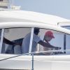 L'infante Elena d'Espagne avec sa fille Victoria Federica à bord d'un yacht lors de la 37e Copa del Rey à Palma de Majorque le 30 juillet 2018
