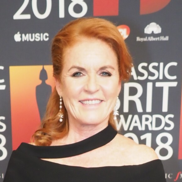 Sarah Ferguson, duchesse d'York, à la cérémonie des Classic BRIT Awards au Royal Albert Hall à Londres le 13 juin 2018.