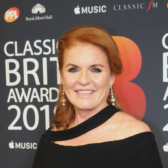 Sarah Ferguson, duchesse d'York, à la cérémonie des Classic BRIT Awards au Royal Albert Hall à Londres le 13 juin 2018.