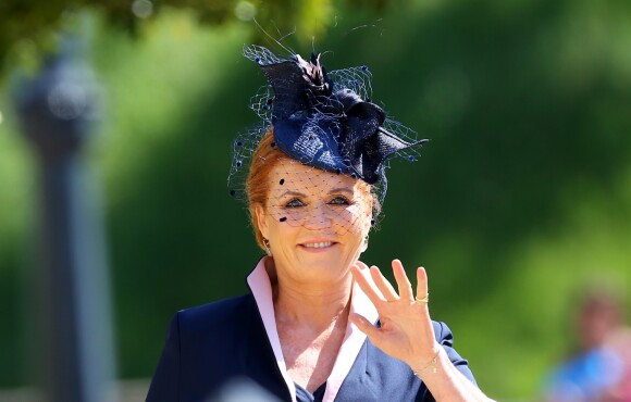 Sarah Ferguson, duchesse d'York, au mariage du prince Harry et de Meghan Markle au château de Windsor, le 19 mai 2018.