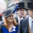 Sarah Ferguson et le prince Andrew, duc d'York, réunis le 19 juin 2015 au Royal Ascot.