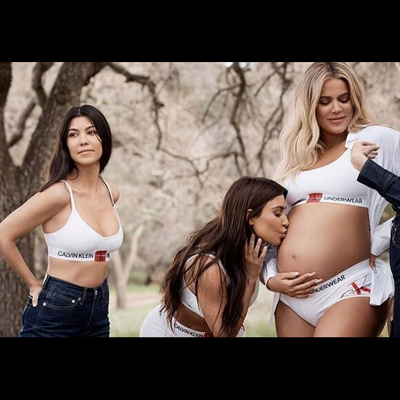 Kourtney, Kim et Khloé Kardashian. Août 2018.