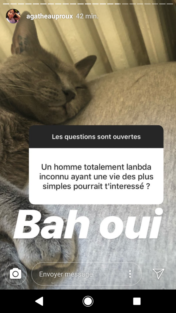 Agathe Auproux répond aux questions de ses fans en story Instagram, 4 août 2018