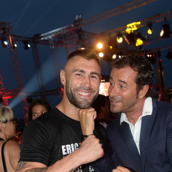 Semi-Exclusif - Yohan Lidon, 17 fois champion du monde de K1, Muay thaï, boxe thaï et Bernard Montiel - Les people assistent à l'édition Fight Night 2018 à Saint-Tropez le 4 Août 2018 © Rachid Bellak / Bestimage