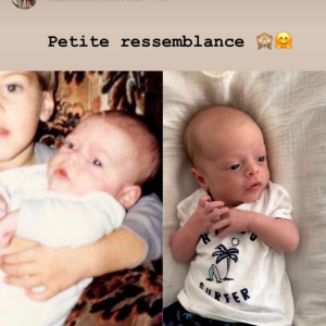 Caroline Receveur dévoile sa ressemblance avec son fils Marlon - story Instagram, 8 août 2018