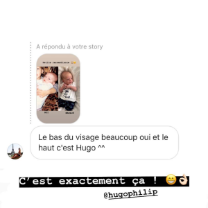 Caroline Receveur dévoile sa ressemblance avec son fils Marlon - story Instagram, 8 août 2018