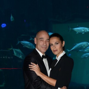 Exclusif - Jean-Marc Barr, Elisa Tovati - L'acteur JM Barr fête le 30ème anniversaire de la sortie du film de L. Besson "Le Grand Bleu" lors de la soirée annuelle de la chaîne Hôtel & Préférence à l'Aquarium de Paris le 30 mai 2018. © Rachid Bellak/Bestimage